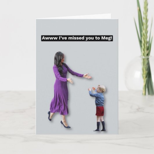 メーガンへの思い出のカード カード (正面)