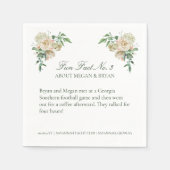 メーガンウェディングレセプションおもしろい事実第3カクテル スタンダードカクテルナプキン (正面)