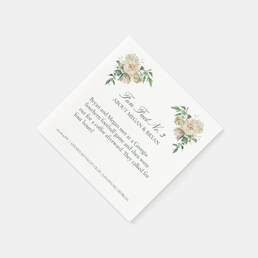 メーガンウェディングレセプションおもしろい事実第3カクテル スタンダードカクテルナプキン (角)