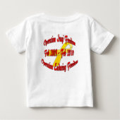 メーガンカスタマイズの帰郷シャツ ベビーTシャツ (裏面)