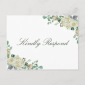 メーガンシンプル結婚の曲リクエストRSVPポストカード インビテーションポストカード (正面)