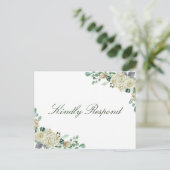 メーガンシンプル結婚の曲リクエストRSVPポストカード インビテーションポストカード (スタンド正面)