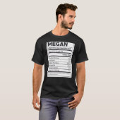 メーガン栄養情報問題解決懸命W Tシャツ (正面フル)