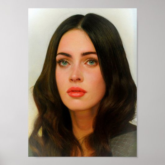 メーガン・フォックス・アートの美しいが息を吸う ポスター (正面)