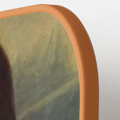 メーキャップおもしろいダ・ヴィンチとの顔を作るモナ・リサ ピックルボールラケット (左詳細)