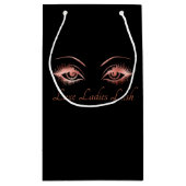 メーキャップアーティストのまつげの額の鞭の美しいビジネス スモールペーパーバッグ (裏面)