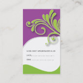 メーキャップアーティストのアポイントメントカード 予約カード (裏面)