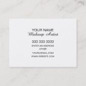 メーキャップアーティストのイラストレーション 名刺 (裏面)