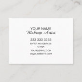 メーキャップアーティストのイラストレーション 名刺 (裏面)