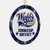 メーキャップアーティストのギフトのオーナメント セラミックオーナメント (右)