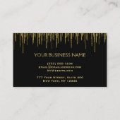 メーキャップアーティストのグリッターの唇 名刺 (裏面)