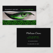 メーキャップアーティストのサロンのプリントの名刺 名刺 (正面/裏面)