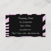 メーキャップアーティストのサロンの美しいの名刺 名刺 (裏面)