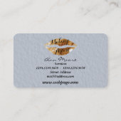 メーキャップアーティストのスタイリストは唇を構成します 名刺 (裏面)