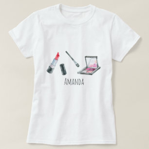 メーキャップアーティストのパーソナライズでカスタムな芸術 Tシャツ