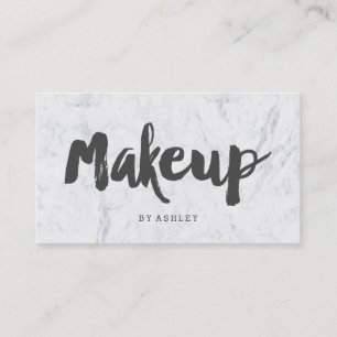 メーキャップアーティストのモダンな灰色のタイポグラフィの大理石 名刺
