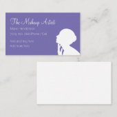 メーキャップアーティストのモダンの美しい 名刺 (正面/裏面)
