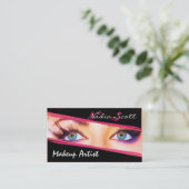 メーキャップアーティストのモノグラムの名刺 名刺 (スタンド正面)