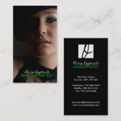 メーキャップアーティストのモノグラムの名刺 名刺 (正面/裏面)