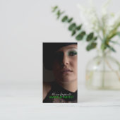 メーキャップアーティストのモノグラムの名刺 名刺 (スタンド正面)