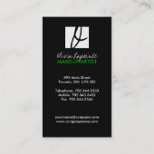 メーキャップアーティストのモノグラムの名刺 名刺 (裏面)