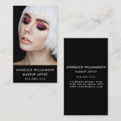 メーキャップアーティストの写真 名刺 (正面/裏面)