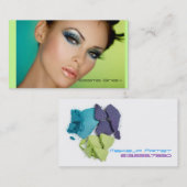 メーキャップアーティストの化粧品の太字 名刺 (正面/裏面)