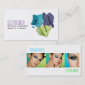 メーキャップアーティストの化粧品3つの顔 名刺 (正面/裏面)