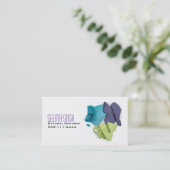 メーキャップアーティストの化粧品3つの顔 名刺 (スタンド正面)