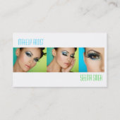 メーキャップアーティストの化粧品3つの顔 名刺 (裏面)