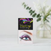 メーキャップアーティストの名刺のテンプレート 予約カード (スタンド正面)