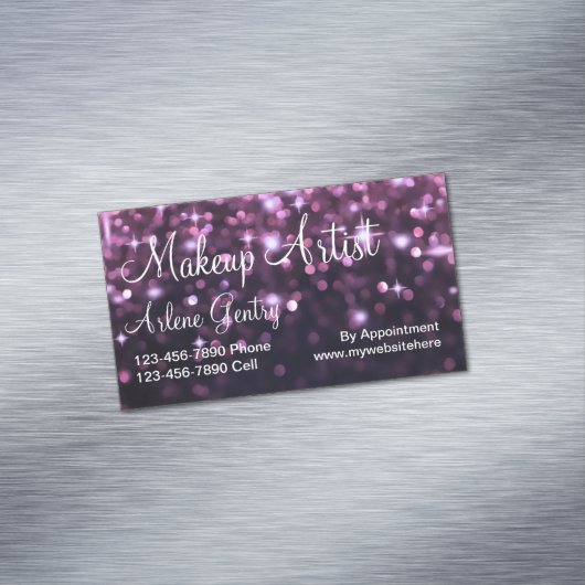 メーキャップアーティストの名刺の磁石 マグネット名刺 (インサイチュ)