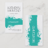 メーキャップアーティストの名刺-カスタムな色 名刺 (正面/裏面)