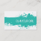 メーキャップアーティストの名刺-カスタムな色 名刺 (裏面)