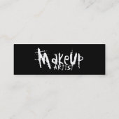 メーキャップアーティストの名刺 スキニー名刺 (裏面)