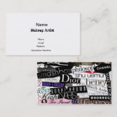 メーキャップアーティストの名刺-ブランド 名刺 (正面/裏面)