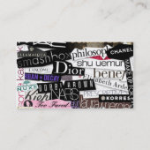 メーキャップアーティストの名刺-ブランド 名刺 (裏面)