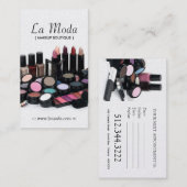 メーキャップアーティストの名刺 予約カード (正面/裏面)