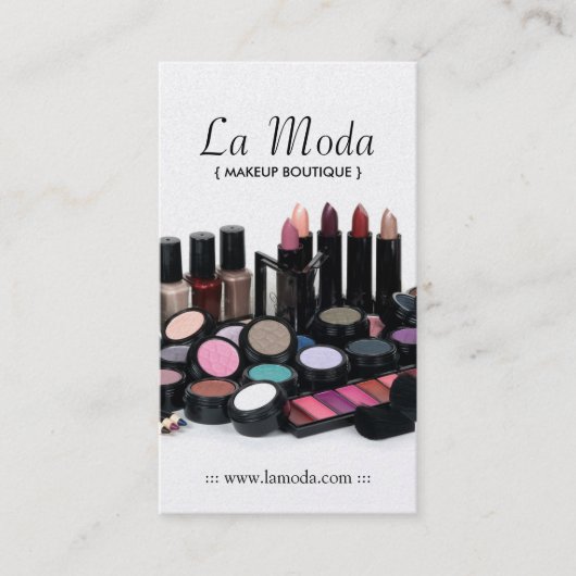 メーキャップアーティストの名刺 予約カード (正面)