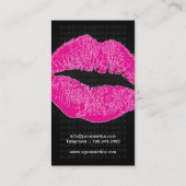 メーキャップアーティストの名刺 名刺 (裏面)