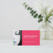 メーキャップアーティストの名刺 名刺 (スタンド正面)