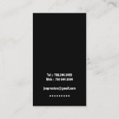 メーキャップアーティストの名刺 名刺 (裏面)