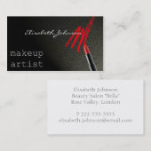 メーキャップアーティストの名刺 名刺 (正面/裏面)