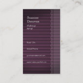 メーキャップアーティストの名刺 名刺 (裏面)