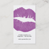 メーキャップアーティストの名刺 名刺 (裏面)