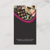 メーキャップアーティストの名刺 名刺 (裏面)