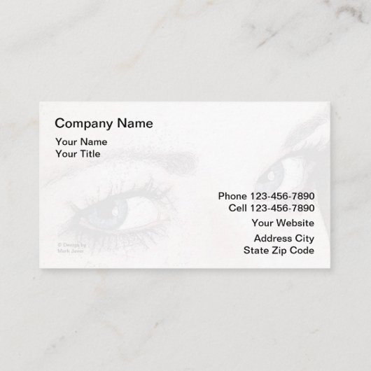 メーキャップアーティストの名刺 名刺 (裏面)