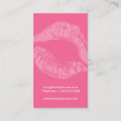 メーキャップアーティストの名刺 名刺 (裏面)