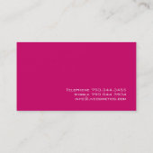 メーキャップアーティストの名刺 名刺 (裏面)