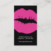 メーキャップアーティストの名刺 名刺 (裏面)